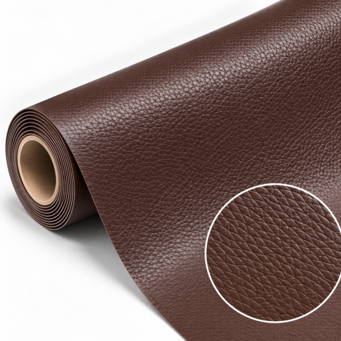 Folii De Piele Ecologica XXL - Folie piele ecologica autoadeziva caramel brown 85x300 cm - Luxer
