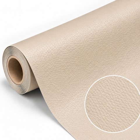 Folii De Piele Ecologica XXL - Folie piele ecologica autoadeziva crem deschis 85x300 cm - Luxer