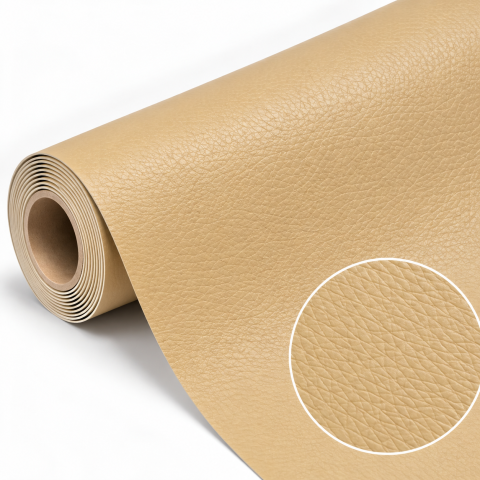 Folii De Piele Ecologica XXL - Folie piele ecologica autoadeziva beige 85x300 cm - Luxer