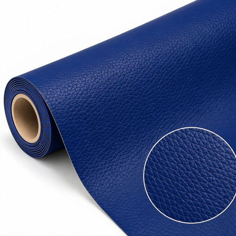 Folii De Piele Ecologica XXL - Folie piele ecologica autoadeziva albastru royal 85x300 cm - Luxer