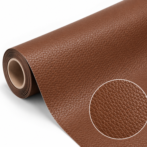 Folii De Piele Ecologica XXL - Folie piele ecologica autoadeziva maro deschis 85x300 cm - Luxer