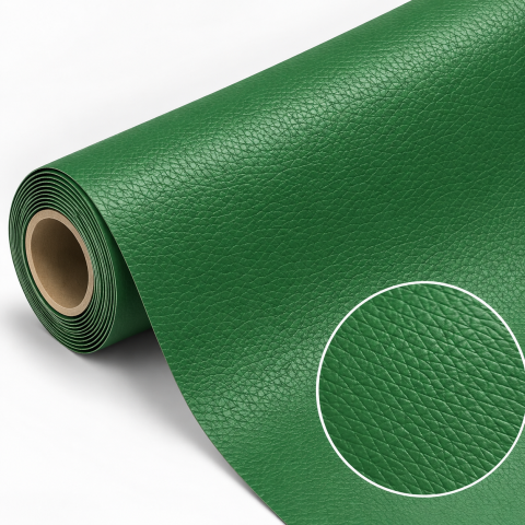 Folii De Piele Ecologica XXL - Folie piele ecologica autoadeziva verde 85x300 cm - Luxer