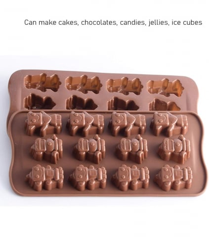 Forma Din Silicon Pentru Bomboane de Ciocolata sau Jeleuri, 15 x Forma Inimioara, 21x11 cm, Luxer, Forma Ciocoalata Plastic / Silicon , Matrita Ciocolata de Casa in forma de Tablete de Ciocolata [3]
