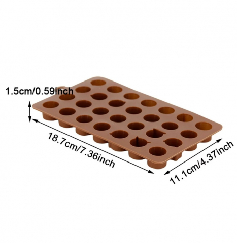Forma Din Silicon Pentru Emoji Din Ciocolata Sau Jeleu, 7x4 Emoticoane, 18.7x11.1 cm, Luxer, Forma Ciocoalata Plastic / Silicon , Matrita Ciocolata de Casa in forma de Tablete de Ciocolata [8]