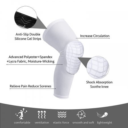 Genunchiera Elastica cu Tampon de Protectie Luxer, Unisex, 46 cm, genunchiere ortopedice decathlon pentru baschet volei handbal nike tarmak compresive nike pentru suport al genunchiului si al ligamentelor medicale ieftin luxer [6]