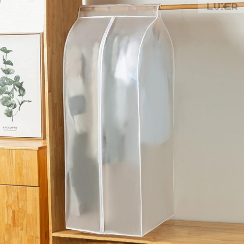 Produse si accesorii Dormitor - Husa Impermeabila Pentru Protectie Haine In Dulap/Dressing, Cu Fermoar, Lungime 60 cm, Latime 50 cm, Inaltime 150 cm, Alb Transparent, Luxer, huse haine groase blana pentru depozitare, haina piele, husa haine ieftina dedeman emag jysk leroy merlin transparenta cu fermoar auchan carrefour luxer