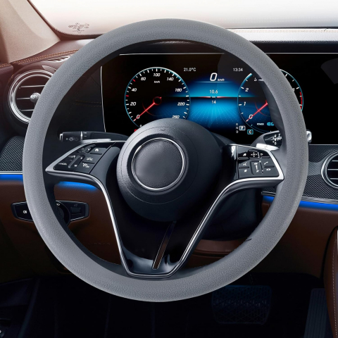 Huse Volan - Husa Volan Silicon Elastica Universala pentru Dacia Bmw Golf Audi Renault Logan Opel Vw Ford Passat Skoda Hyundai Mazda Neagra Gri Rosu Roz Bej Maro Albastru Verde Antiderapanta e90 f10 e46 Ieftina Luxer