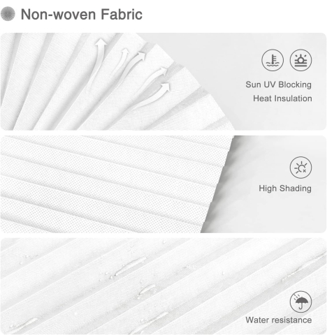 Jaluzea Plisata cu Sistem de Prindere Autoadeziv Luxer, Dimensiuni 90x180 cm, Alb, jaluzele geamuri mansarda rulou dedeman velux leroy merlin pentru ferestre interior hornbach ieftine luxer [5]