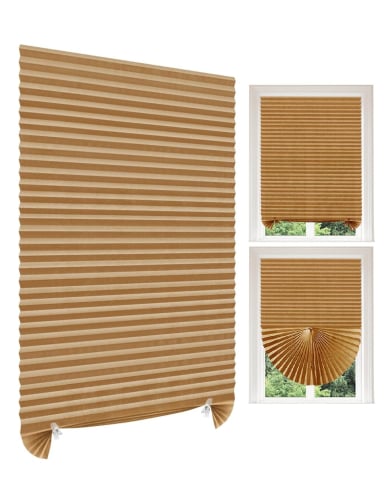 Jaluzea Plisata cu Sistem de Prindere Autoadeziv Luxer, Dimensiuni 90x180 cm, Nude, jaluzele geamuri mansarda rulou dedeman velux leroy merlin pentru ferestre interior hornbach ieftine luxer