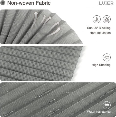 Set 2 Jaluzele Plisata cu Sistem de Prindere Autoadeziv Luxer, Dimensiuni 150X60 cm, Alb, jaluzele geamuri mansarda rulou dedeman velux leroy merlin pentru ferestre interior hornbach ieftine luxer [9]