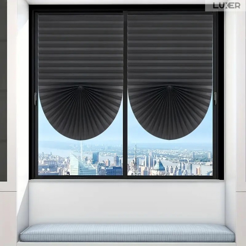 Jaluzele Plisata cu Sistem de Prindere Autoadeziv Luxer, Dimensiuni 150X60 cm, Alb, jaluzele geamuri mansarda rulou dedeman velux leroy merlin pentru ferestre interior hornbach ieftine luxer [5]