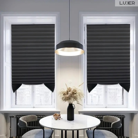 Jaluzele Plisata cu Sistem de Prindere Autoadeziv Luxer, Dimensiuni 150X60 cm, Alb, jaluzele geamuri mansarda rulou dedeman velux leroy merlin pentru ferestre interior hornbach ieftine luxer [3]