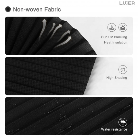 Jaluzele Plisata cu Sistem de Prindere Autoadeziv Luxer, Dimensiuni 150X60 cm, Alb, jaluzele geamuri mansarda rulou dedeman velux leroy merlin pentru ferestre interior hornbach ieftine luxer [11]