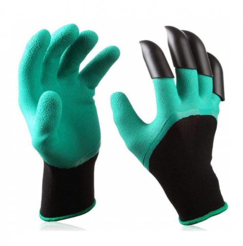 Accesorii Gradina - Manusi De Gradinarit Cu 4 Gheare Pentru Sapat, Plantat sau Plivit, Marime Universala, Verde, Luxer, potrivite pentru activitatile din gradina, leroy  merlin brico depot kaufland, pentru trandafiri flori