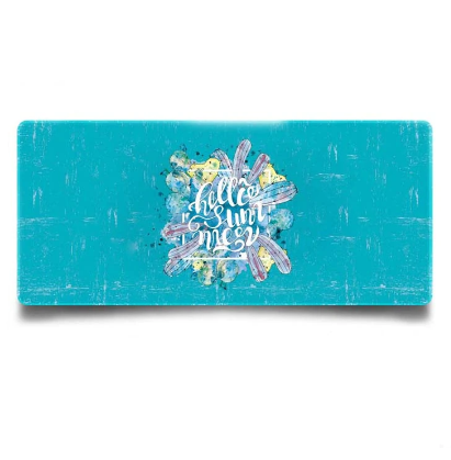 Mousepad Gaming Luxer Hello Summer 100 x 50 cm, Baza Cauciucata si Cusaturi laterale, Waterproof, Antiderapant, mouse pad hello summer vibes vara vacanta  aqirys gaming logitech razer rgb personalizat xxl altex emag mare luxer [1]