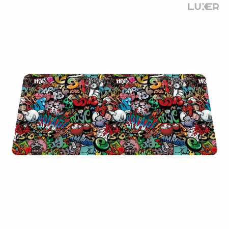 Mousepad Gaming Luxer Sky 90x40 cm, Baza Cauciucata si Cusaturi laterale, Waterproof, Antiderapant, mouse pad sky lovers cer luna nori futurist logitech razer rgb toucpad bes for xxl wireless mare altex flanco emag large v2 asus artisan razer ieftin luxer [11]