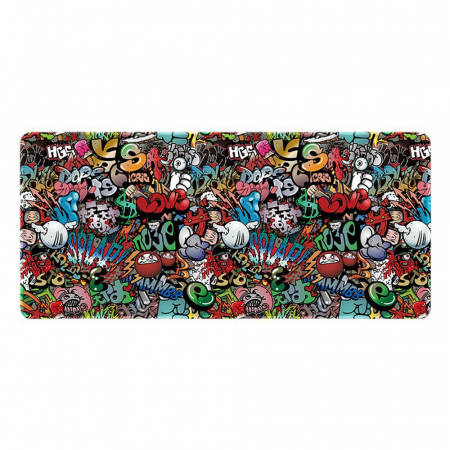Mousepad Gaming Luxer Sky 90x40 cm, Baza Cauciucata si Cusaturi laterale, Waterproof, Antiderapant, mouse pad sky lovers cer luna nori futurist logitech razer rgb toucpad bes for xxl wireless mare altex flanco emag large v2 asus artisan razer ieftin luxer [7]