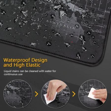 Mousepad Profesional Gaming Waterproof Antiderapant Luxer, Albastru Navy, 90x40 cm, mouse pad harta lumii world map xxl rgb hama world map emag amazon ieftin aqirys logitech razer personalizat emag steelseries mare altex flanco luxer [4]