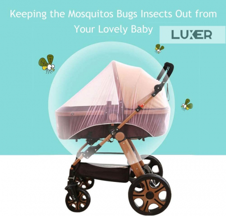 Plasa Anti-Tantari/Insecte Tip Husa Cu Elastic Pentru Carucior Luxer, Marime Universala, plasa tantari carucior bebe tei cybex universal chicco balios auchan dedeman carrefour insecte dm emag ieftin luxer [6]