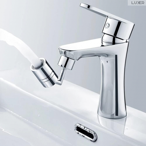 Produse si accesorii Baie - Prelungitor Baterie Chiuveta Tip Aerator cu 2 Moduri de Functionare, Brat Rotativ In Orice Directie, Economizor Apa Integrat, 8.5 cm, Prelungitor Baterie Chiuveta Tip Aerator cu 2 Moduri de Functionare, Brat Rotativ In Orice Directie, Economizor Apa Integrat, Dedeman, Leroy Merlin, Brico Depot, Hornbach, Emag, Luxer