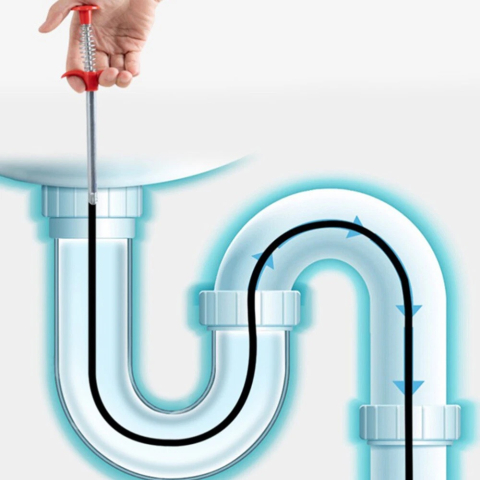 Produse si accesorii Baie - Sarpe Desfundare Chiuveta/Cada/WC/Tevi de Scurgere cu Sistem Extractor cu 4 Brate, Lungime 290 cm