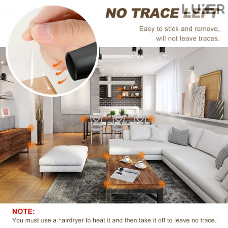 Set 10 Coltare pentru Protectia Bebelusilor/Copiilor la Colturile Mobilei, din Silicon, forma de Triunghi, Luxer 3.8x3.8x1.5 cm, coltare mobila protectie pt copii dedeman emag leroy jumbo ieftine luxer [4]