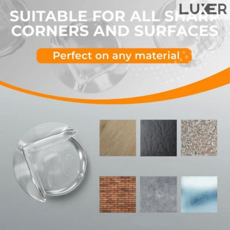 Set 10 Coltare Protectie Pentru Margini/Colturi Mobila, din Silicon, Forma Rotunda, Dimensiuni 3.5x2.5x2 cm, Luxer, protetctie colturi mobila cu muchii ascutite pentru copii dedeman ikea honbach emag jysk leroy pepco luxer [9]