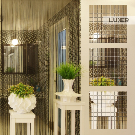Set oglinzi acrilice patrate Luxer oglinzi decorative de perete oglinda hol oglinzi dedeman pentru living din acril decorativa ikea decor mobexpert jysk emag dormitor living autoadezive oglinda aurie moderne rezistente auriu [7]