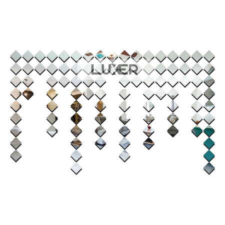 Set oglinzi acrilice patrate Luxer oglinzi decorative de perete oglinda hol oglinzi dedeman pentru living din acril decorativa ikea decor mobexpert jysk emag dormitor living autoadezive oglinda aurie moderne rezistente auriu [10]