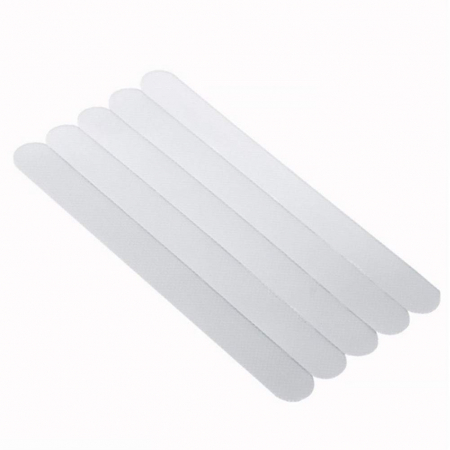 Set 12 Benzi Antiderapante Transparente din Silicon Autoadeziv, Luxer, 20x2cm, benzi antiderapante pentru scaricovor dedeman, interior exterior, util in dus sau baie dedeman jysk, pentru gresie incaltaminte bucatarie din silicon ieftine luxer [1]