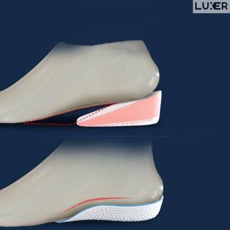 Set 2 Branturi Inaltatoare din Spuma Poliuretanica pentru Pantofi, Adidasi, Ghete, Unisex, Universale, +1.5 cm, +2.5 cm, Luxer, branturi inaltatoare antialunecare din silicon ortopedice deichmann ieftine luxer [10]