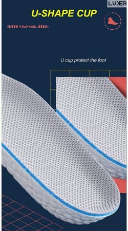 Set 2 Branturi Inaltatoare din Spuma Poliuretanica pentru Pantofi, Adidasi, Ghete, Unisex, Universale, +1.5 cm, +2.5 cm, Luxer, branturi inaltatoare antialunecare din silicon ortopedice deichmann ieftine luxer [5]