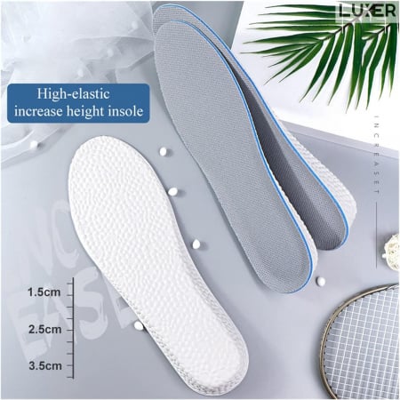 Set 2 Branturi Inaltatoare din Spuma Poliuretanica pentru Pantofi, Adidasi, Ghete, Unisex, Universale, +1.5 cm, +2.5 cm, Luxer, branturi inaltatoare antialunecare din silicon ortopedice deichmann ieftine luxer [3]
