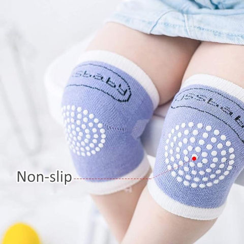 Sisteme Siguranta Copii - Set 2 Genunchiere Antiderapante Pentru Bebelusi Sau Copii Cu Varste Intre 6 luni-3 ani, Albastru, Luxer,  Protectie Genunchi Bebelusi,  Cotiere Copii Farmacie Pepco Bebe Tei Decathlon Luxer