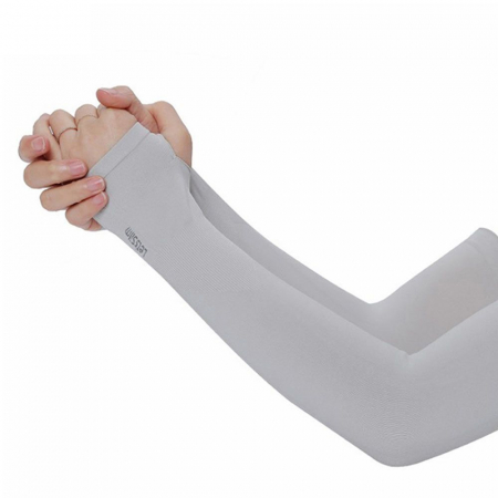 Aparatori si Protectii Sport - Set 2 Maneci Sport Unisex cu Protectie UV Luxer, Marime Universala, protectie auto, alergat, ciclism, pescuit, Negru, maneca protectie solara uv manusi fortbal alergat decathlon ieftine universale emag luxer