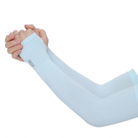 Aparatori si Protectii Sport - Set 2 Maneci Sport Unisex cu Protectie UV Luxer, Marime Universala, protectie auto, alergat, ciclism, pescuit, Negru, maneca protectie solara uv manusi fortbal alergat decathlon ieftine universale emag luxer