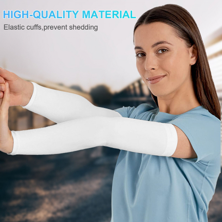 Set 2 Maneci Sport Unisex cu Protectie UV Luxer, Marime Universala, protectie auto, alergat, ciclism, pescuit, Negru, maneca protectie solara uv manusi fortbal alergat decathlon ieftine universale emag luxer [6]