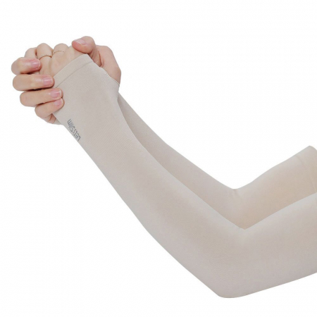 Aparatori si Protectii Sport - Set 2 Maneci Sport Unisex cu Protectie UV Luxer, Marime Universala, protectie auto, alergat, ciclism, pescuit, Negru, maneca protectie solara uv manusi fortbal alergat decathlon ieftine universale emag luxer