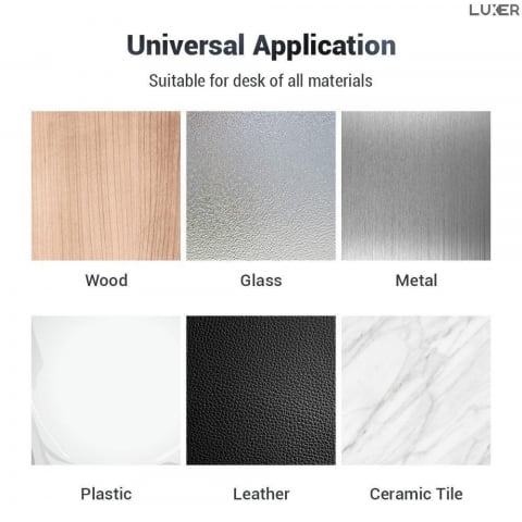 Set 2 Organizatoare Cabluri Universale pentru Birou/Masina/Dulapuri, 5 Compartimente, Prindere Adeziva 3M, Negru, Luxer [6]