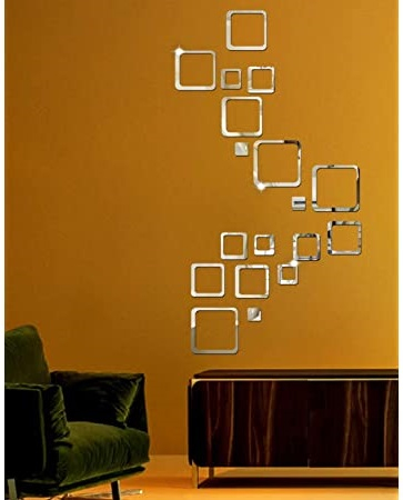 Set oglinzi acrilice valuri Luxer oglinzi decorative de perete oglinda hol oglinzi dedeman pentru camera din acril decorativa ikea decor mobexpert jysk emag dormitor living autoadezive oglinda aurie moderne rezistente auriu [10]