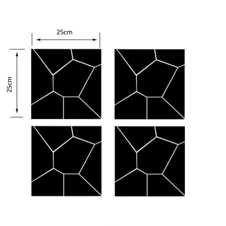 Set oglinzi acrilice model geometric Luxer oglinzi decorative de perete oglinda hol oglinzi dedeman pentru camera din acril decorativa ikea decor mobexpert jysk emag dormitor living autoadezive oglinda moderne rezistente auriu 50x50 cm [10]