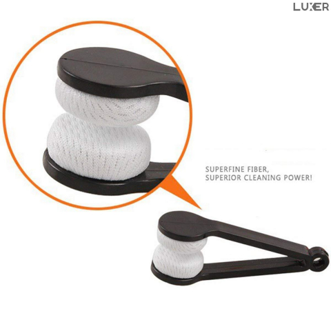 Set 5 Instrumente Compacte pentru Curatarea Ochelarilor, Capete din Microfibra SoftTouch, Forma de Cleste, Dimensiuni: 7 x 2 cm, Multicolor, Luxer, cleste tip laveta pentru stergerea lentilelor ochelarilor emag luxer [6]