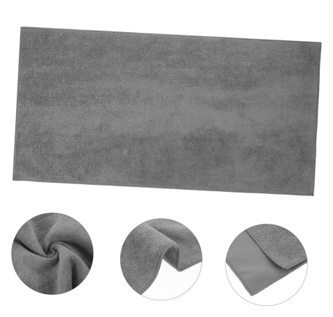 Set 5 lavete magice din microfibra Luxer, 60x30 cm, super absorbante, pentru curățenie generală, bucătărie, baie, geamuri, mobilier și mașină, gri, reutilizabile. [1]