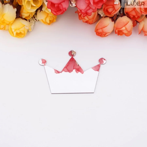 Set 50 Oglinzi Acrilice Autoadezive Luxer, Model Stea cu 4 Colturi, Dimensiuni 5x5 cm, Oglinda Decorativa Perete/Mobila pentru Hol Living Baie, Silver [1]