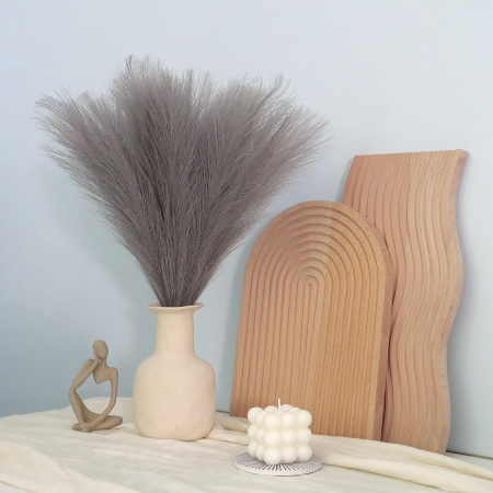 Set 6 Fire Iarba de Pampas Artificiala Din Matase Pentru Decoratiuni Casa, Birou sau Evenimente, Alb, Gri, Bej, Roz, Luxer, plante/flori decorative ornamentale, ornament interior, frunze decor pentru botez/nunta dedeman jysk leroy luxer [7]