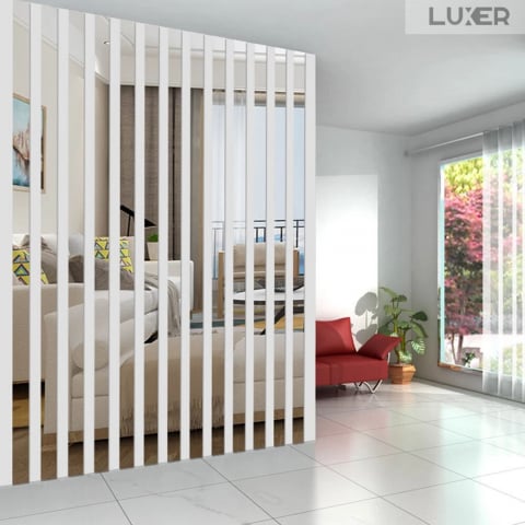 Set Oglinzi Acrilice Autoadezive Luxer, Model Liniar, Dimensiuni 35x8 cm, Silver,  oglinda acrilica perete mare decortiva dedeman dormitor rama ikea baie dedeman jysk ieftin pret emag mobexpert moderne ieftine leroy merlin autocolant model liniar luxer [0]