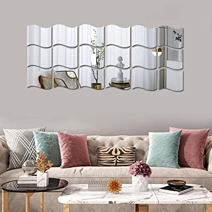 Toate Produsele - Set oglinzi acrilice valuri Luxer oglinzi decorative de perete oglinda hol oglinzi dedeman pentru camera din acril decorativa ikea decor mobexpert jysk emag dormitor living autoadezive oglinda aurie moderne rezistente auriu