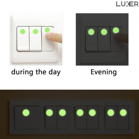 Set Stickere Autoadezive Copii Fosforescente pentru Perete/Mobila/Tavan, Model: Spatiul Astronomic, 210 Buline 4 Dimensiuni si Luna, Luxer, Stickere Decorative Autocoalante Buline si Luna Fosforescente, pentru Tavan/Peretele Camerei Copilului, Spatiu Interstelar, Stele Fosforescente [2]