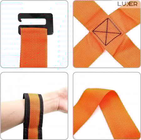 Sistem cu 2 Hamuri Pentru Ridicare si Transport Mobila sau Electrocasnice Mari Pentru 2 Persoane, Luxer, kit/set mutare mobila dulap greu mobilier ham transport mobila bucuresti manipulare jysk dedeman leroy emag olx ieftin [3]