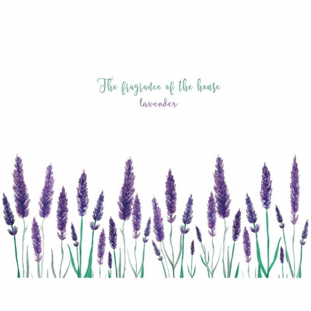 Sticker decorativ cu Flori de Lavanda Luxer, Autocolant Purple Lavander, stickere decorative copii adulti personalizat dormitor floral lavanda bucatarie living dedeman jumbo leroy merlin luxer ieftin [6]